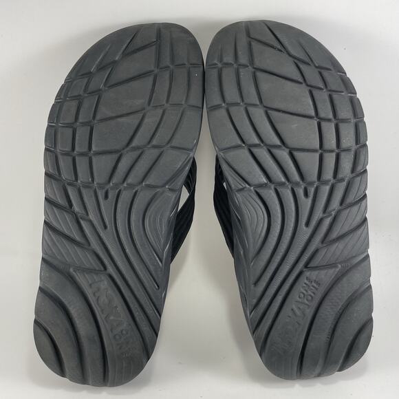 Hoka One One Ora Recovery Flip Flops Mens Size 13 Black Comfort Sandals Shoes - Picture 8 of 9